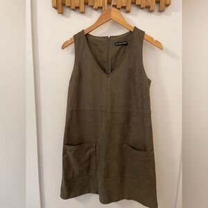 Abercrombie & Fitch Faux Suede Sleeveless Dress
